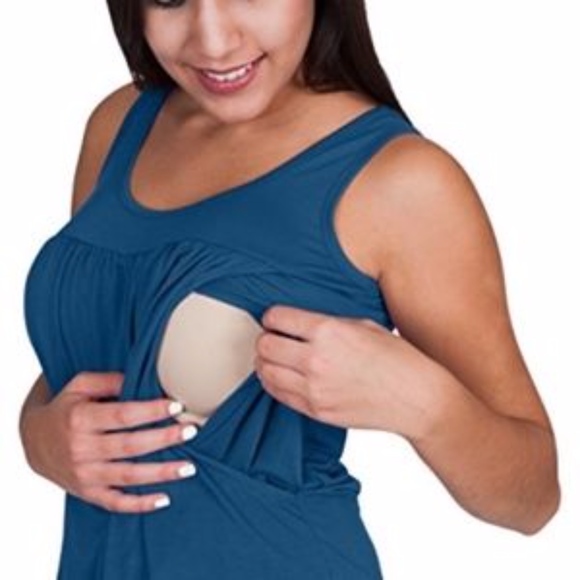 NEW! Sleeveless Nursing Tank Top for Breastfeeding NWT - Picture 4 of 5